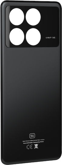 Clappio Καπάκι Μπαταρίας Μαύρο για Xiaomi Poco X6 Pro