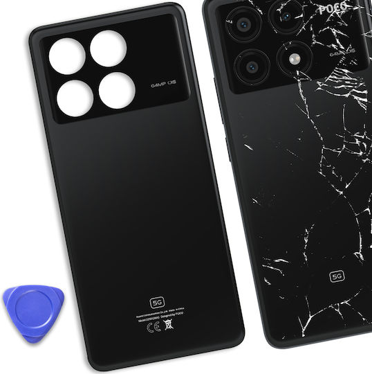 Clappio Καπάκι Μπαταρίας Μαύρο για Xiaomi Poco X6 Pro