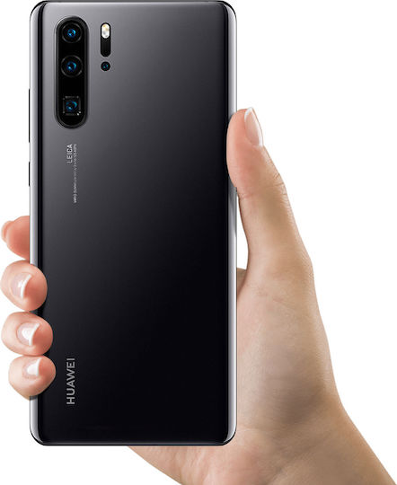 Clappio Καπάκι Μπαταρίας Μαύρο για Huawei P30 Pro