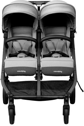 Casual Play Casual Play Tour Twin Max Double Stroller Suitable for Newborn Clear Grey 11kg