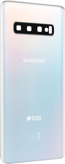 Clappio Batterieabdeckung Weiß für Galaxy S10