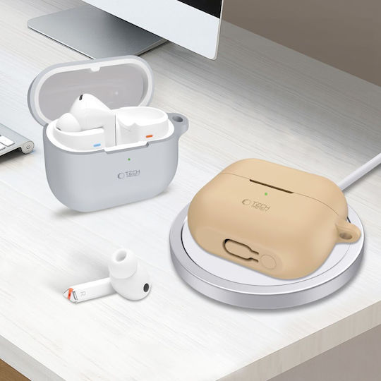 Tech-Protect Silicone Hook Θήκη Σιλικόνης με Γάντζο σε Μαύρο χρώμα για Samsung Galaxy Buds 3 / 3 FE / 3 Pro