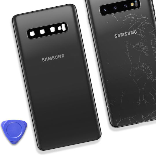 Clappio Batterieabdeckung Schwarz für Galaxy S10