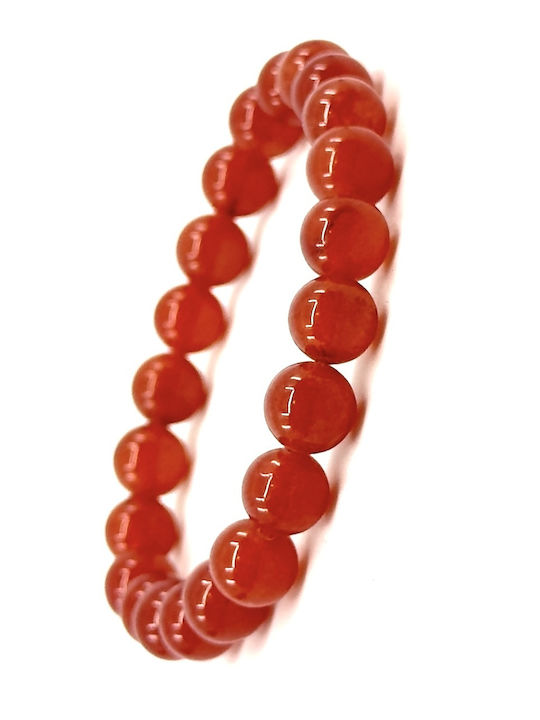 Rotes elastisches Armband mit natürlichen Amethyststeinen