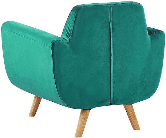 Beliani Husă Elastică Fotoliu Green Velvet 80εκ. 1buc
