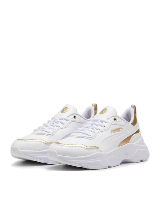 PUMA Cassia Rose Metallic Dream Chunky Sneakers White / Gold PUMA Cassia Rose Metallic Dream Chunky Sneakers White / Gold