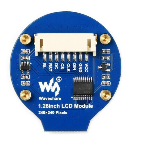 Waveshare Round LCD Display 1.28" 240x240 IPS SPI interface