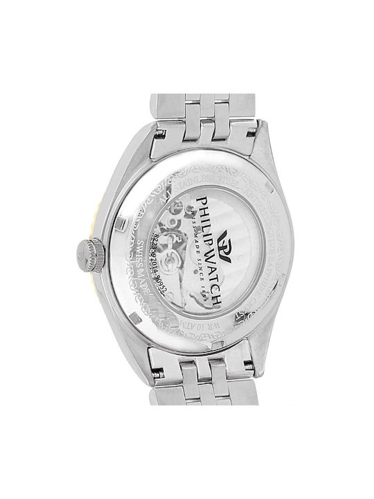 Philip Watch Men's Watch Automatic with Silver Metal Bracelet