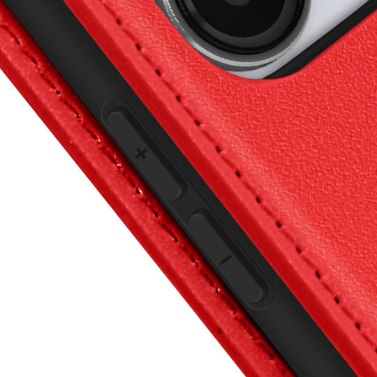 Flip Case Sony Xperia 1 Magnetic Card Holder Video Support Red