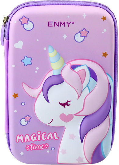 Large Unicorn Pencil Case 3d Purple 23x15x5 Cm