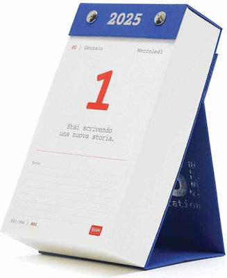 Desk Calendar Diary 2025 Daily 17.5x10.3cm 365 Days Inspiration Caldc25001