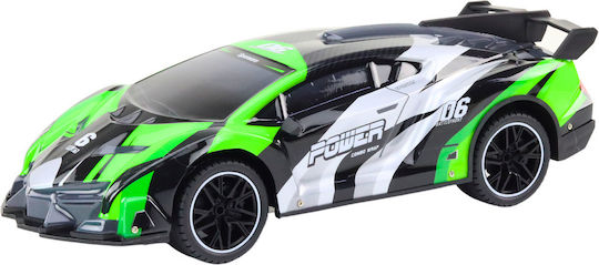 Sports Car Remote Controlled Rc 1:10 25km/h Lights Green