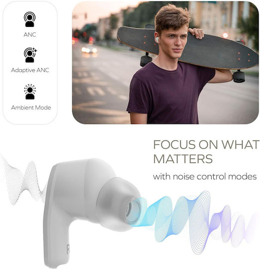 Creative Zen Air SXFI In-ear Bluetooth Handsfree Earphones with Sweat Resistance and Charging Case White