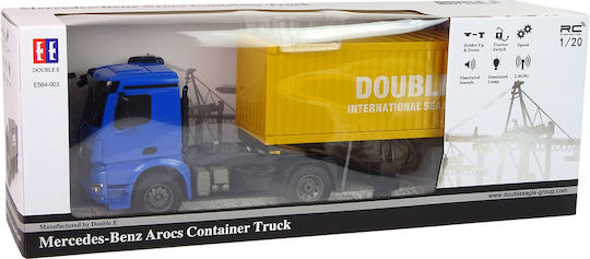 Large R C Truck Mercedes Arocs Blue 1:20 Container 58 Cm Long