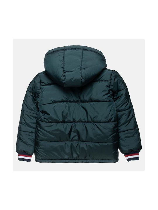 Alouette Kids Casual Jacket with Lining & Hood Green