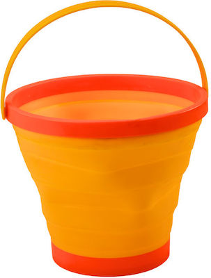 Universal Foldable Silicone Bucket Orange