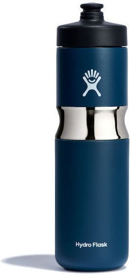 Hydro Flask Hydro Flask Wide Mouth Flasche Thermosflasche Rostfreier Stahl BPA-frei 600ml Indigo