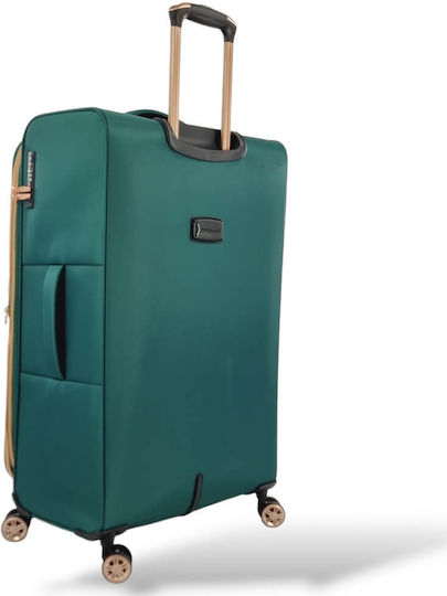 Large Fabric Suitcase 78x48x31/36cm Diplomat Monaco Zc9001-l Green