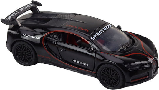 Sports Car Car 1:32 Action Figure Spoiler Metal Black Sounds