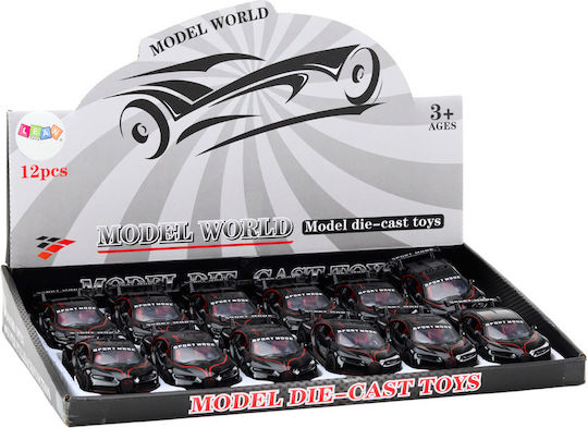 Sports Car Car 1:32 Action Figure Spoiler Metal Black Sounds