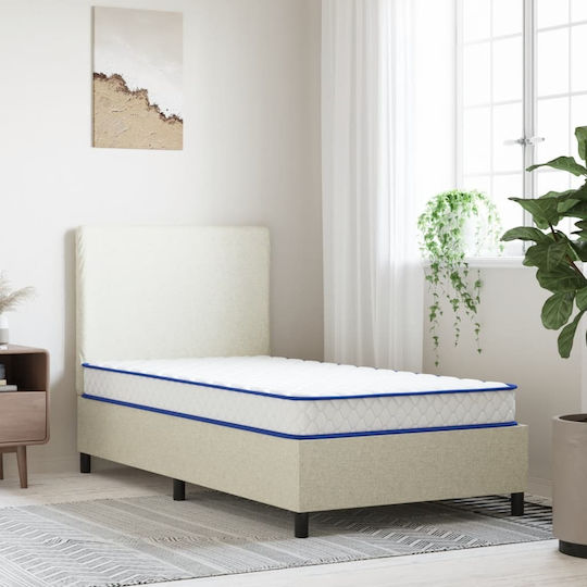 vidaXL Μονό Ανατομικό Στρώμα Memory Foam / Foam 90x190x17cm με Ανεξάρτητα Ελατήρια