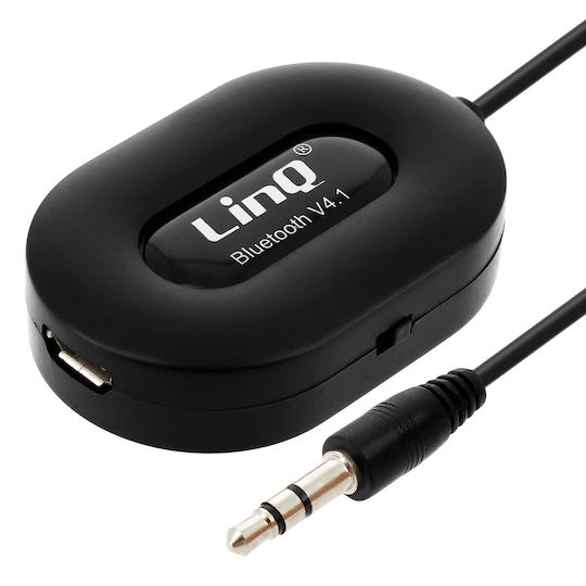 Audio Receiver Bluetooth 4.1 Jack Adapter Hands Free Kit Linq Black
