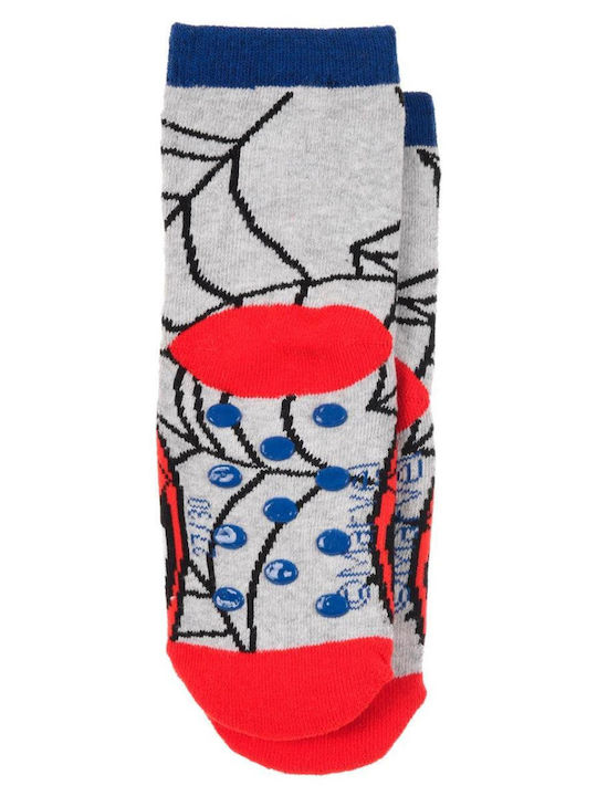 Superheroes Kids' Socks Non-Slip Gray