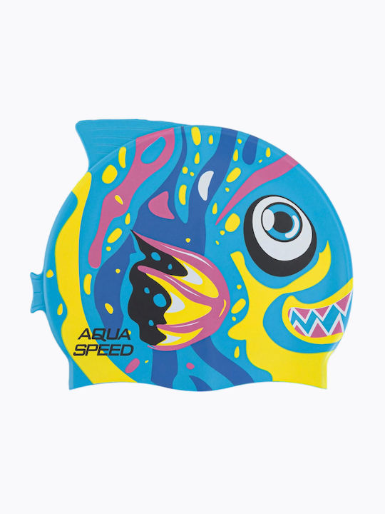 Aquaspeed Cap Zoo Silicone Kids Swimming Cap Multicolour