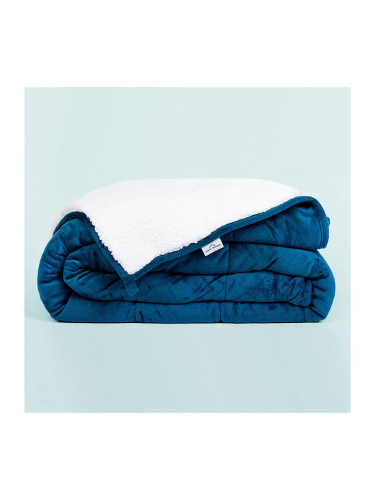 Nordic Paradise Κουβέρτα Βαρύτητας Sherpa Μονή 150x200εκ. Blue