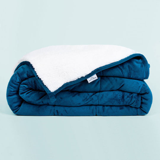 Nordic Paradise Κουβέρτα Βαρύτητας Sherpa Μονή 150x200εκ. Blue