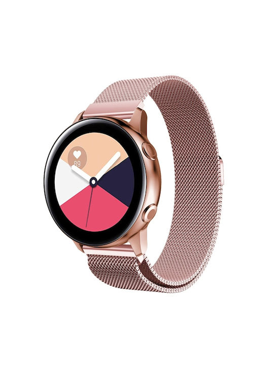 Milanese Curea Oțel inoxidabil Roz (Samsung Galaxy Watch Active)