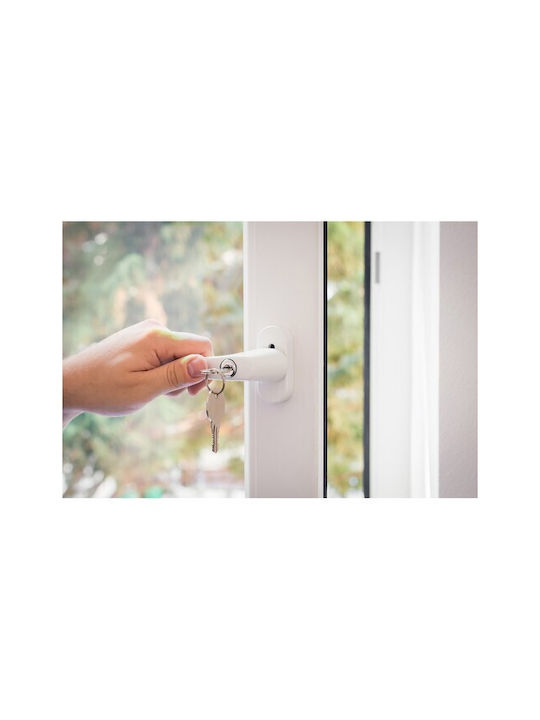 Malatec Window Handles White 13mm (Hole Centers 20mm)