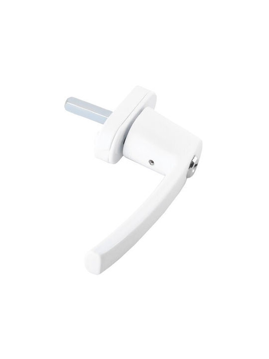 Malatec Window Handles White 13mm (Hole Centers 20mm)