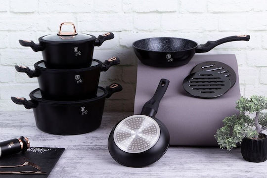 Berlinger Haus Black Rose Collection Töpfe Set aus Aluminium 10 Teile Berlinger Haus Black Rose Collection Töpfe Set aus Aluminium 10 Teile