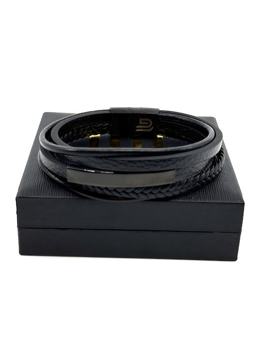 Legend Accessories Ανδρικό Βραχιόλι από Δέρμα 21cm