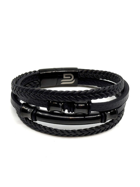 Legend Accessories Ανδρικό Βραχιόλι από Δέρμα 21cm