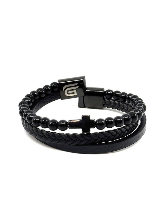 Legend Accessories Мъжка Гривна от Кожа 21см