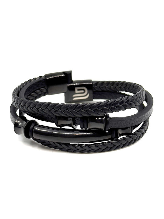 Legend Accessories Ανδρικό Βραχιόλι από Δέρμα 21cm