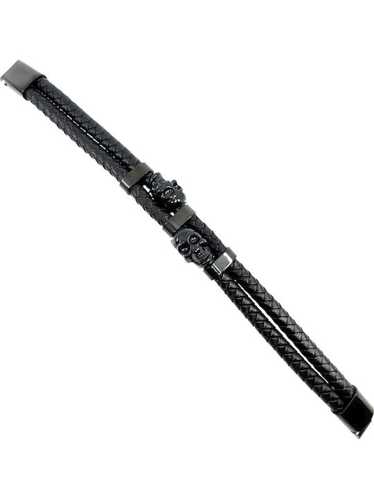 Legend Accessories Ανδρικό Βραχιόλι από Δέρμα 21cm