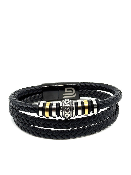Legend Accessories Ανδρικό Βραχιόλι από Δέρμα