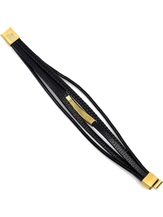 Legend Accessories Ανδρικό Βραχιόλι από Δέρμα 21cm