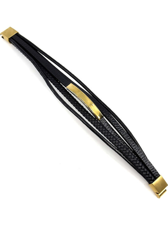 Legend Accessories Ανδρικό Βραχιόλι από Δέρμα 21cm
