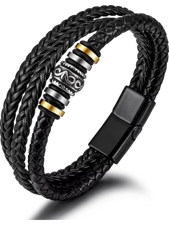 Legend Accessories Ανδρικό Βραχιόλι από Δέρμα