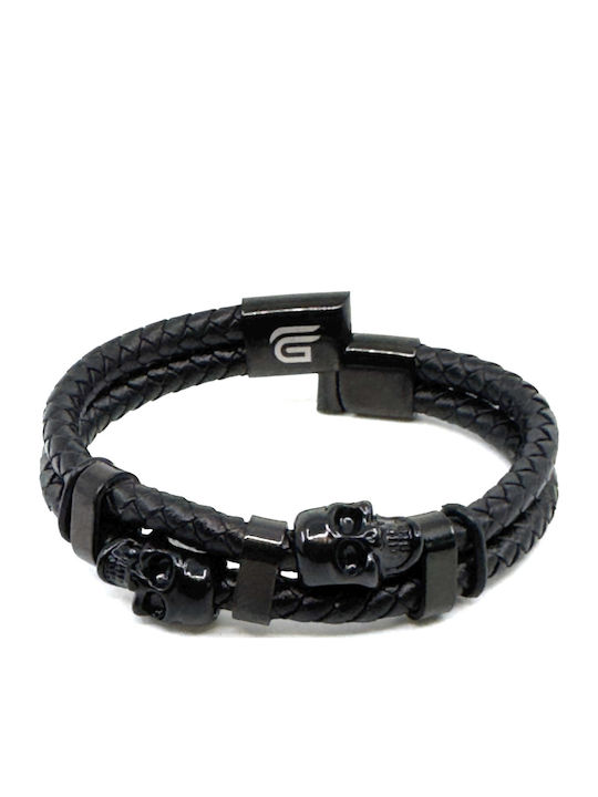 Legend Accessories Herren Armband aus Leder