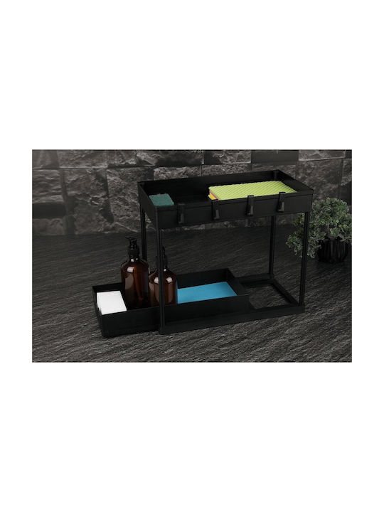 Berlinger Haus Metallisches Regal / Küchenorganisationsständer 40x22x33,5 cm Schwarze