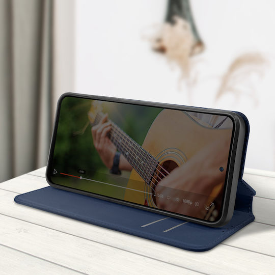 Husă Flip Avizar Xiaomi Mi A3 Suport Magnetic pentru Carduri și Vizionare Albastru Închis