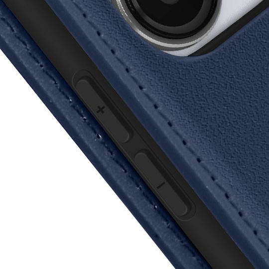 Husă Flip Avizar Xiaomi Mi A3 Suport Magnetic pentru Carduri și Vizionare Albastru Închis