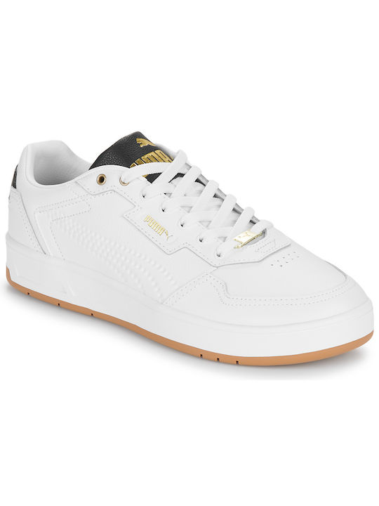 Puma Court Classic Lux Bărbați Sneakers Albe