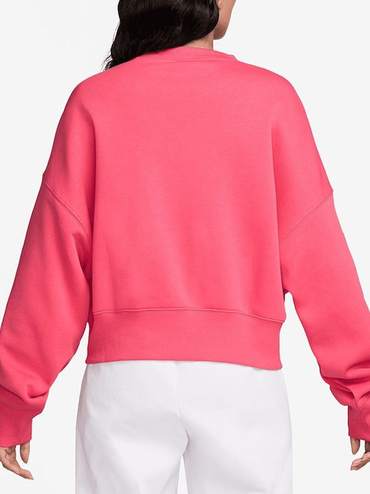 Long Women's Sweatshirt Pink