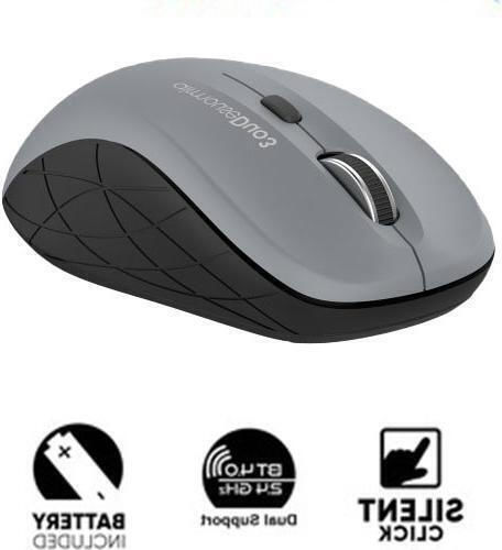 Alcatroz Duo 3 Wireless Ergonomic Bluetooth Mouse Gray